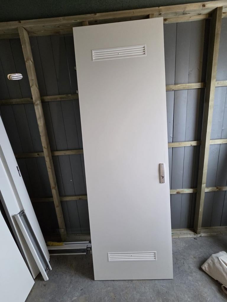 Meterkastdeur opdek met slot Svedex linksdraaiend, Ophalen, Minder dan 80 cm, 215 cm of meer, Binnendeur