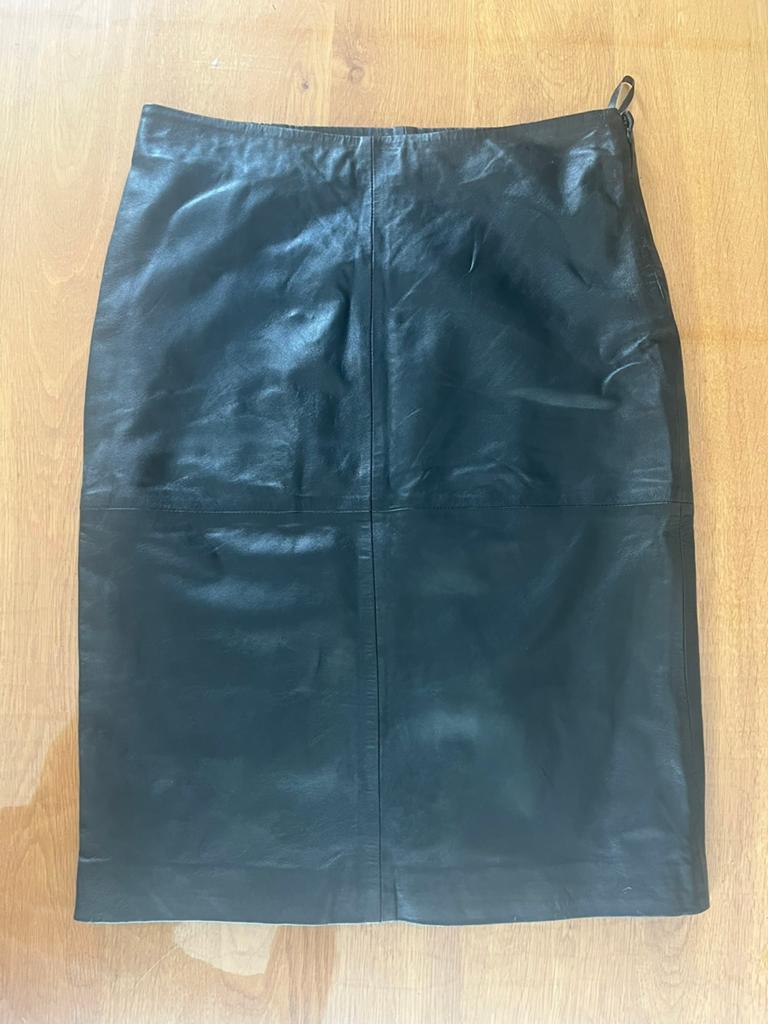 Leren rok - Anna (Maat 44|nieuw|met labels), Kleding | Dames, Rokken, Zwart, Maat 42/44 (L), Nieuw, Ophalen of Verzenden