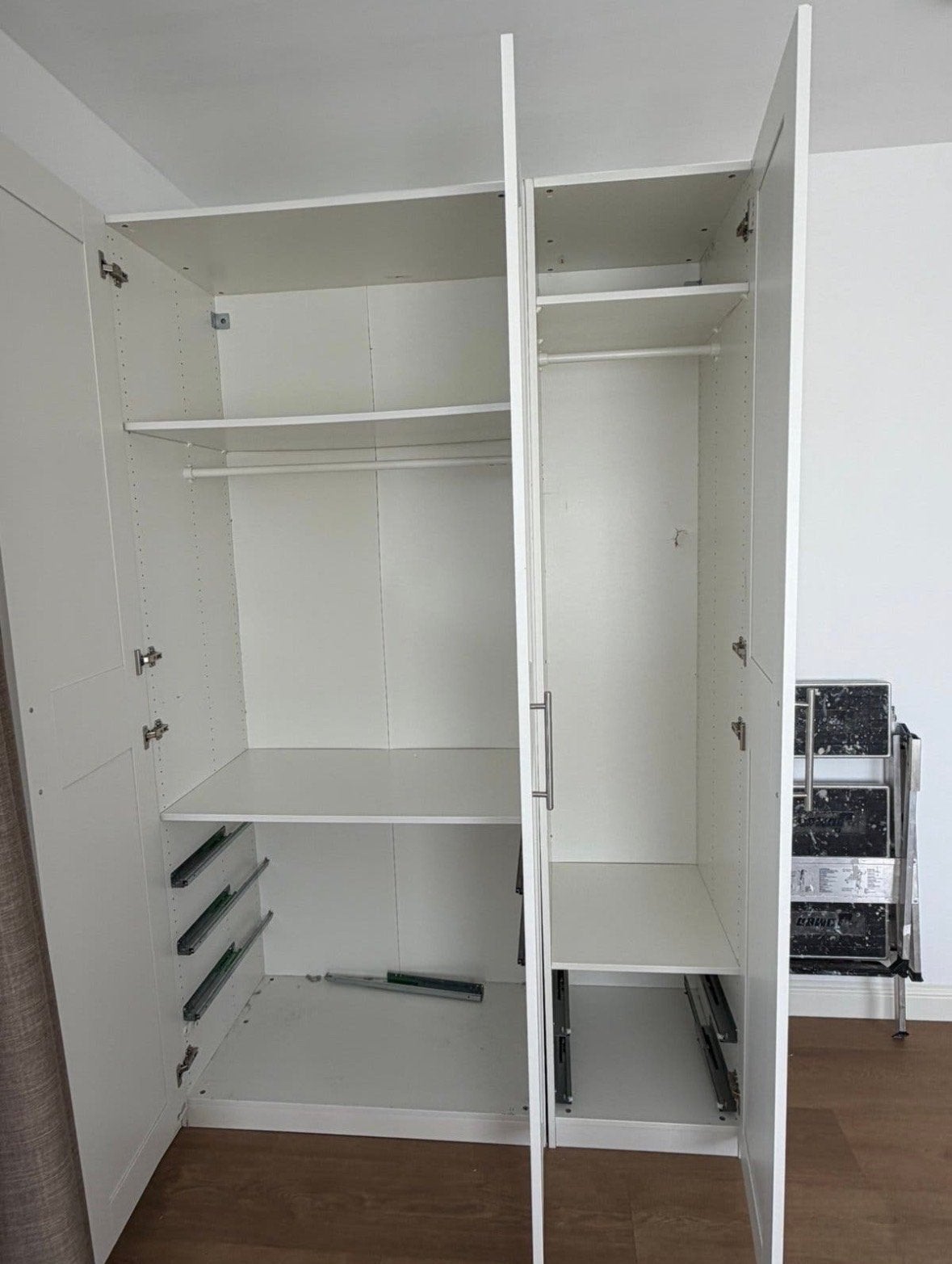 IKEA Pax kast 150x201x56cm met spiegeldeur en forsand deuren, Huis en Inrichting, Ophalen, Gebruikt, 100 tot 150 cm, 200 cm of meer