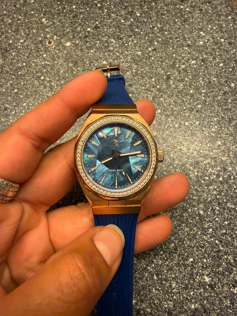 Paul Rich PR168 Blue Gold Star Dust horloge – nette staat, Sieraden, Tassen en Uiterlijk, Horloges | Heren, Overige merken, Polshorloge