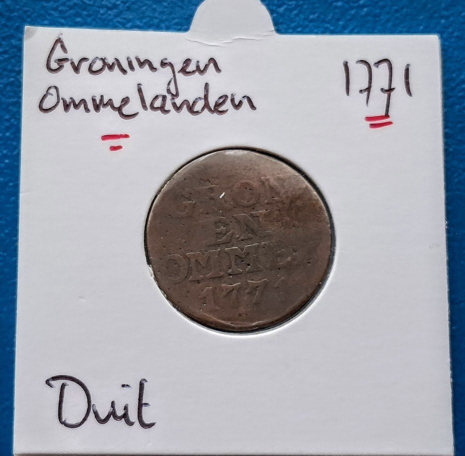 Groningen en Ommelanden 1 duit 1771 (koper) *, Postzegels en Munten, Munten | Nederland, Verzenden, Vóór koninkrijk, Overige waardes