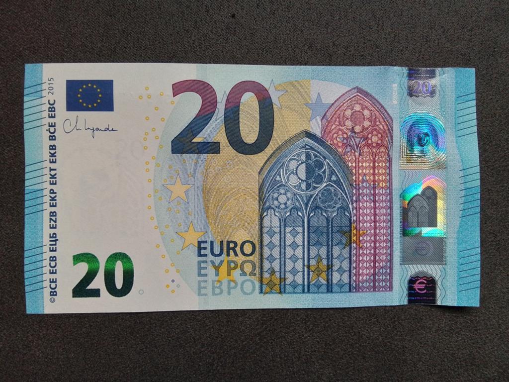 De 20 eurobiljet 2015 nooit in omloop geweest code S024E5, Postzegels en Munten, Bankbiljetten | Europa | Eurobiljetten, Ophalen of Verzenden