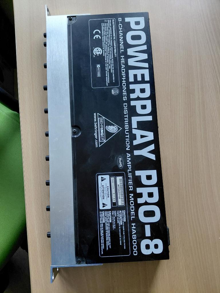 Behringer Powerplay Pro HA8000 Koptelefoon verdeler, Ophalen, Gebruikt