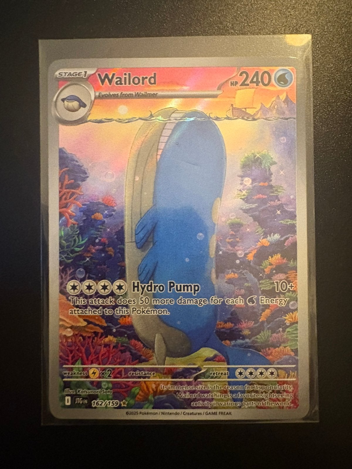Wailord #162 Pokemon Journey Together NM, Ophalen of Verzenden, Zo goed als nieuw