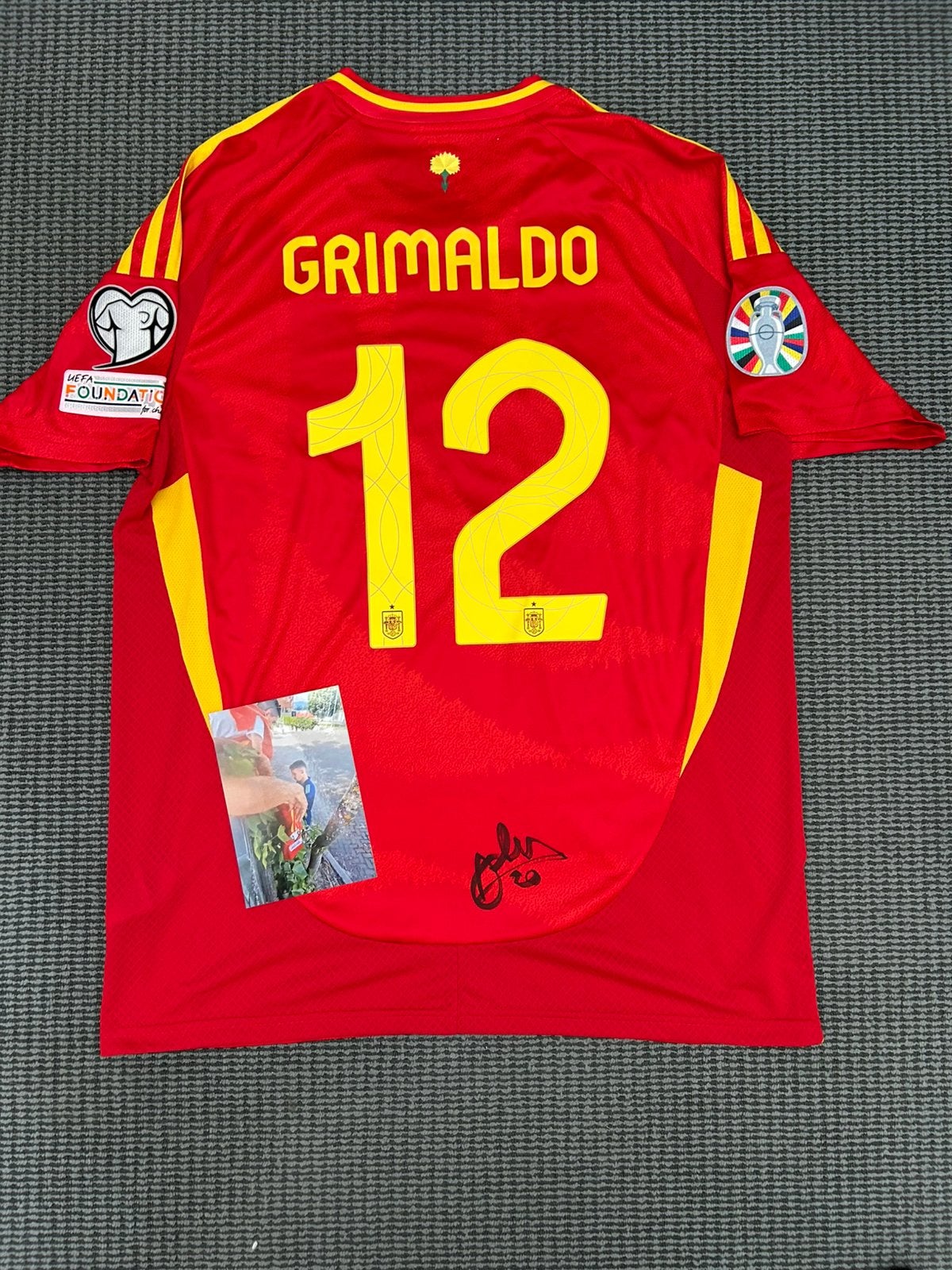 Gesigneerd shirt Alejandro Grimaldo, Spanje, Atletico, Ophalen of Verzenden, Nieuw, Buitenlandse clubs, Shirt