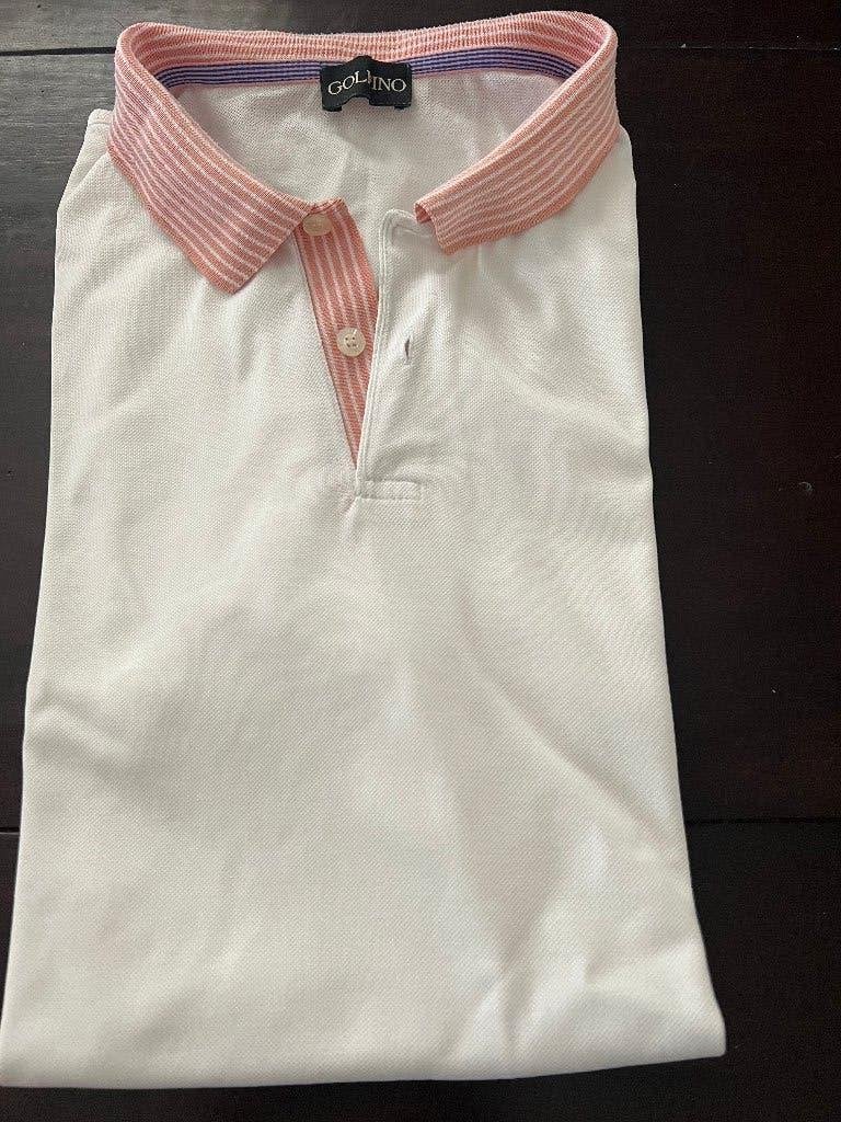 heren polo van Golfino XXL wit poloshirt, Wit, Overige maten, Ophalen of Verzenden, Zo goed als nieuw