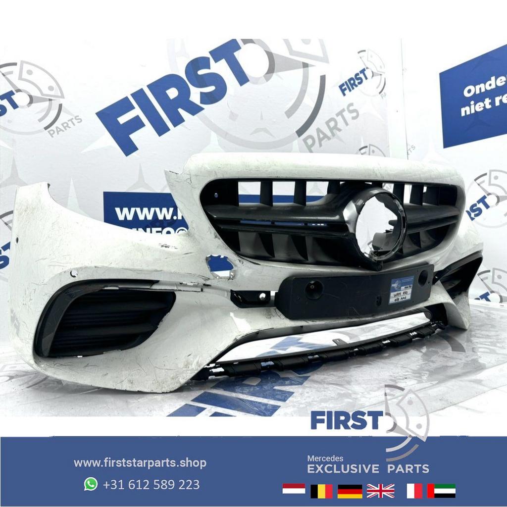 W213 E63 AMG VOORBUMPER E63s BUMPER origineel Mercedes E Kla, Gebruikt, -, Voor, Ophalen of Verzenden