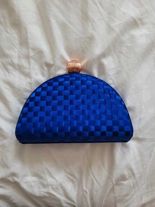 Ted Baker clutch avondtasje koningsblauw met goud details, Verzenden, Nieuw, Blauw, Avondtasje