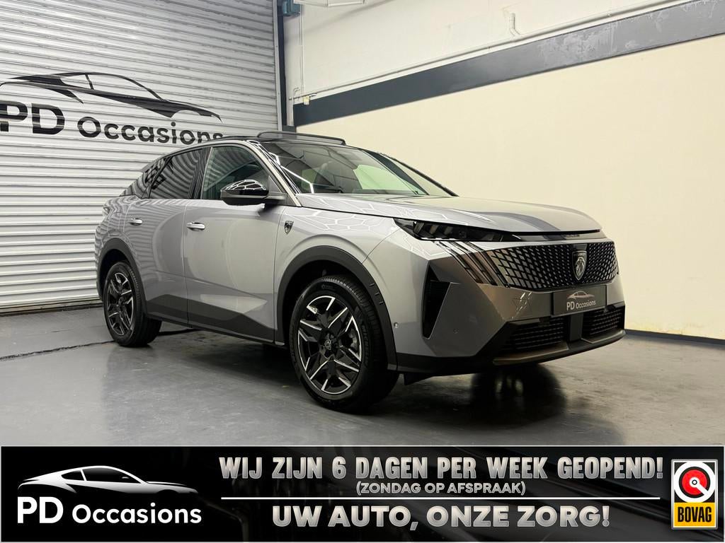 Peugeot 3008 1.2 Hybrid 145 GT - Pano - Focal - (360) Camera, Auto's, Peugeot, 145 pk, Zwart, 1199 cc, Leder en Stof