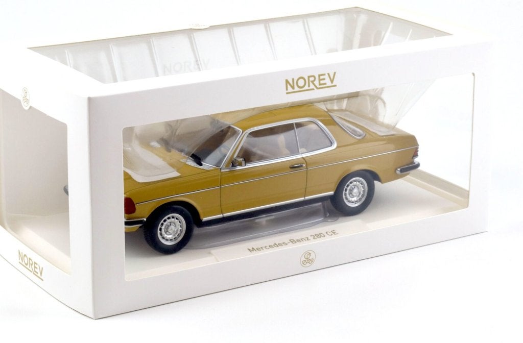 Mercedes Benz 280 CE 1980 Geel schaal 1/18 NOREV ref. 183985, Verzenden, Nieuw, Auto, Norev