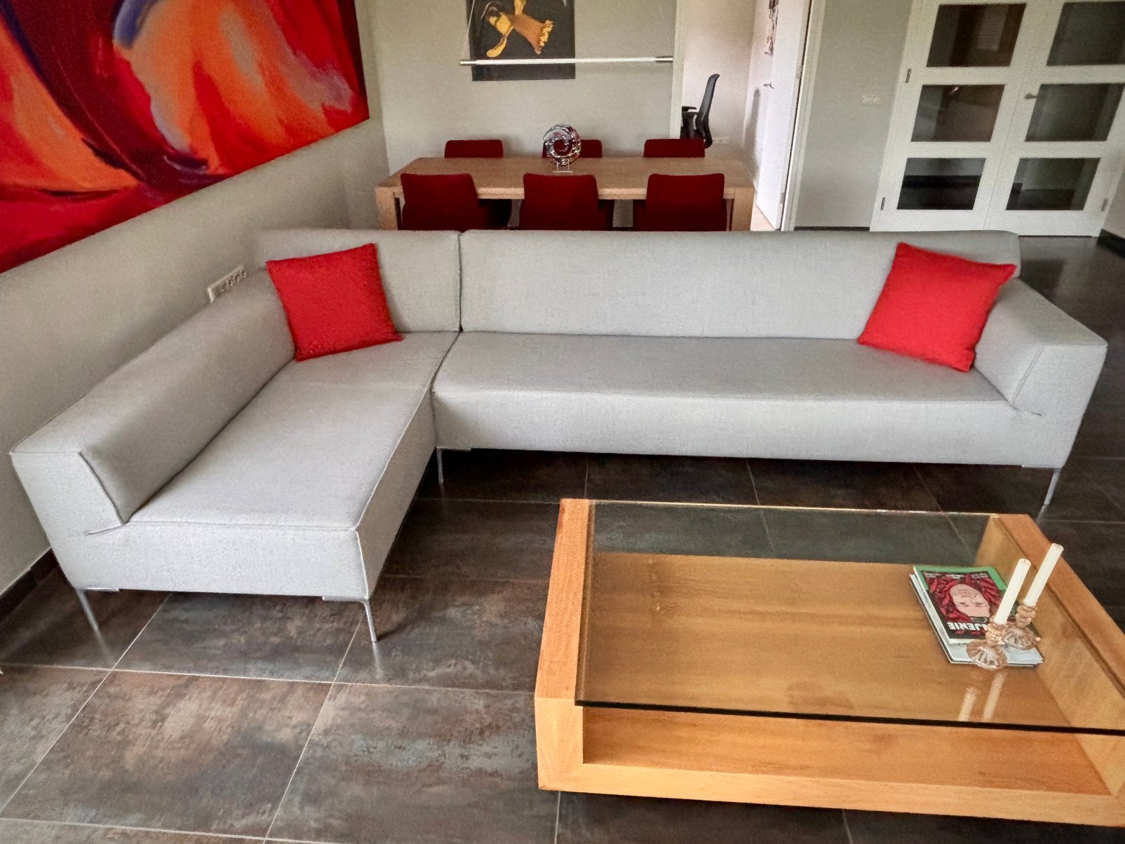 Design on Stock, Bloq (hoekbank), Ploegwool, Ophalen, Gebruikt, Stof, Modern design