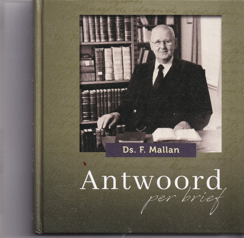 Antwoord per brief-Ds. F.Mallan, Ophalen of Verzenden, Nieuw