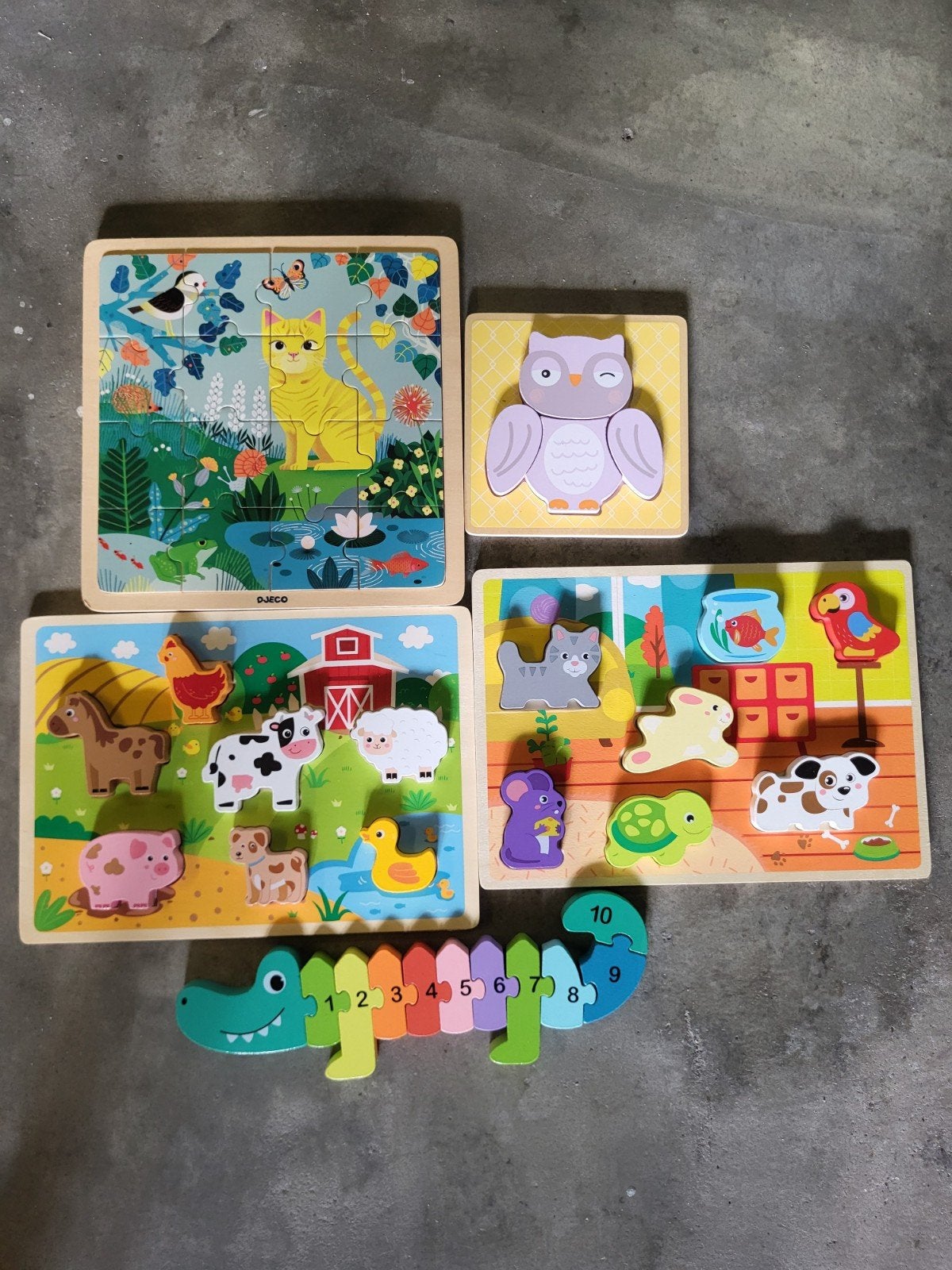 Diverse houten puzzels, Gebruikt, 10 tot 50 stukjes, Ophalen of Verzenden, Van hout