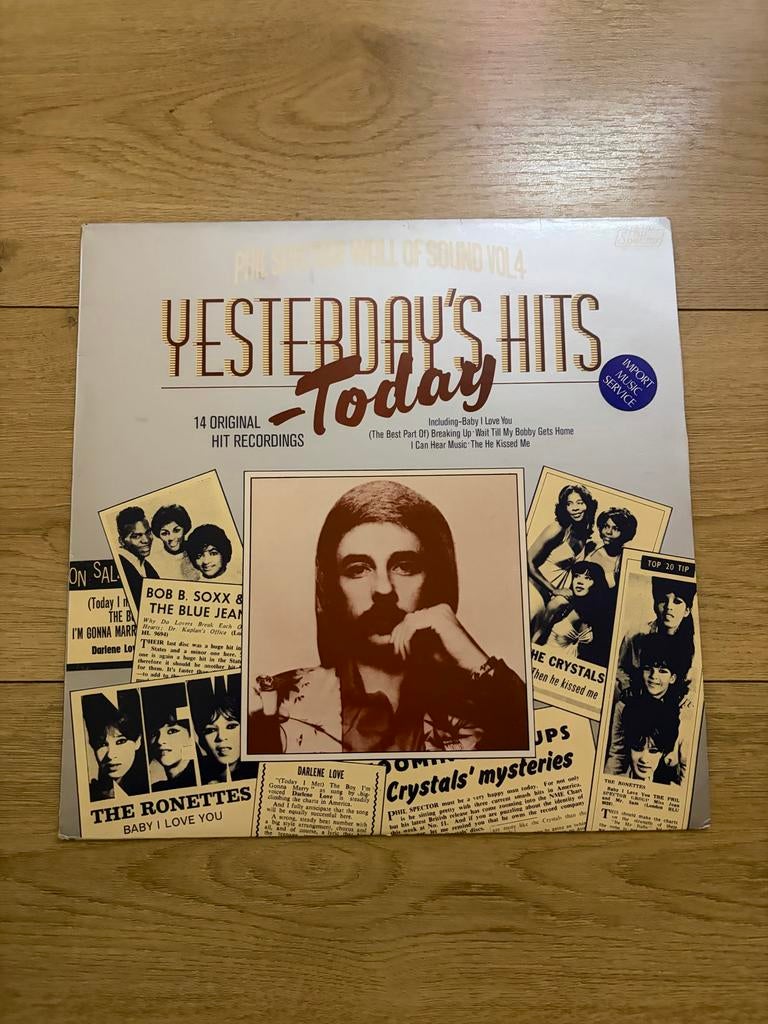 Yesterday's Hits Today - Phil Spector Wall of Sound Vol 4 LP, Ophalen of Verzenden, 1960 - 1969, Zo goed als nieuw, 12 inch