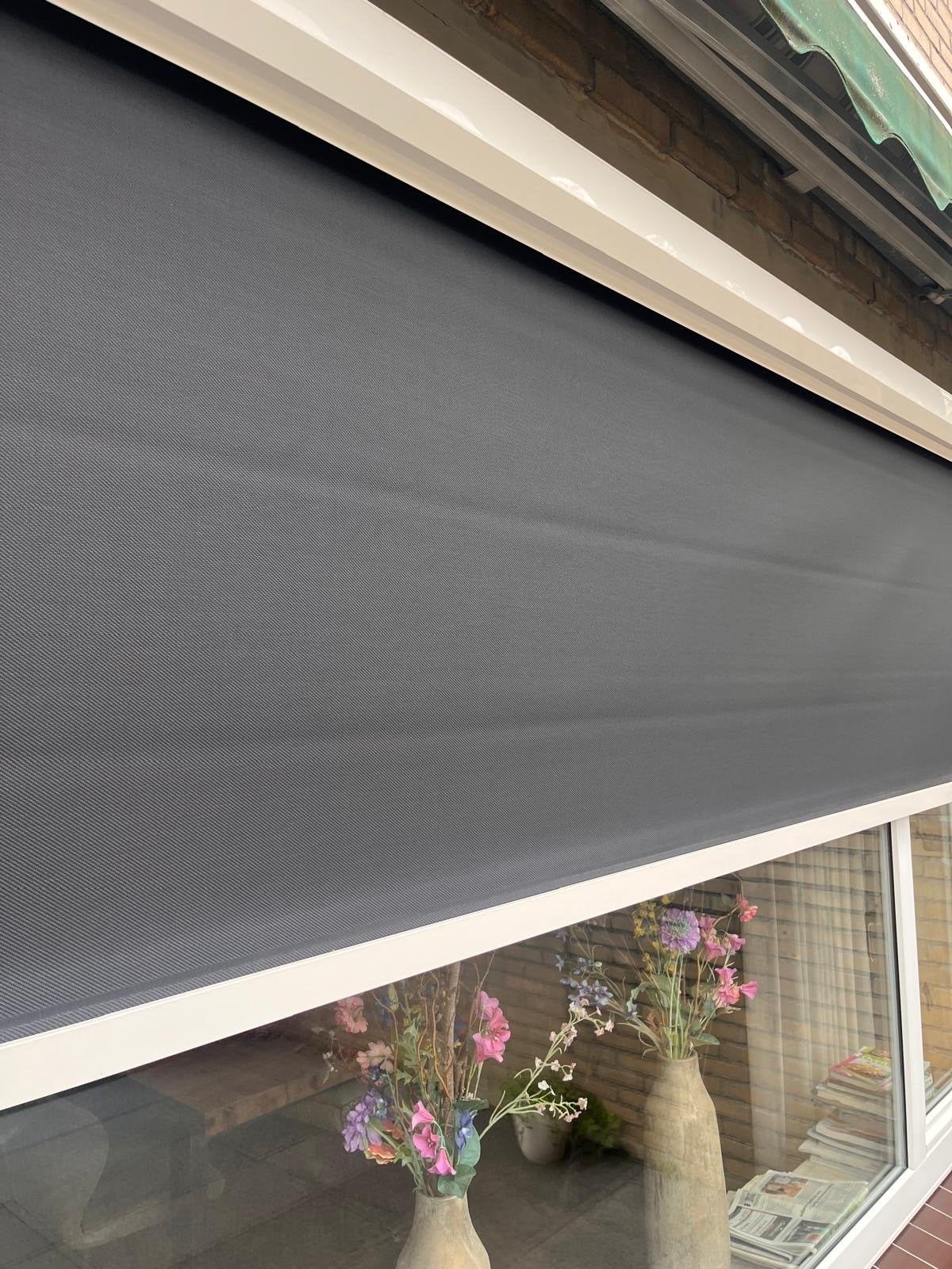 Screen zonwering 474x194 cm, goede staat, zelf demonteren, Tuin en Terras, Ophalen, Gebruikt, 450 cm of meer, Elektrisch