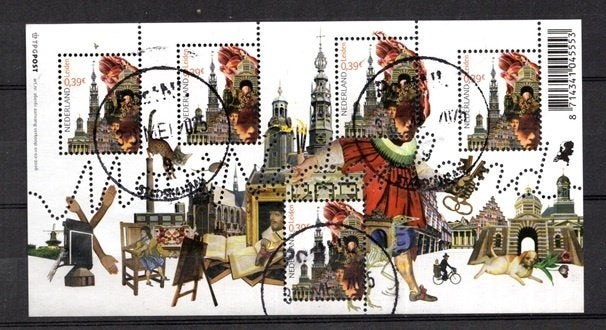 gestempeld velletje: jaar 2006: Mooi Nederland, Ophalen of Verzenden, Na 1940, Gestempeld