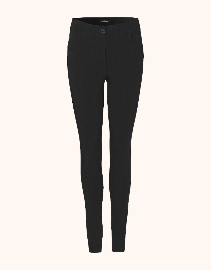 LADRESS Gabardine broek met kaartjes Type BERLIN, Verzenden, Zwart, Maat 46/48 (XL) of groter, Nieuw