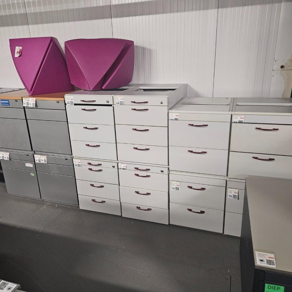 Stalen laden kasten, ladekasten, ladeblokken, dossierkasten, Huis en Inrichting, Kasten | Ladekasten, Gebruikt, 5 laden of meer