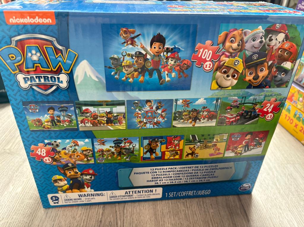 Paw patrol puzzels, Ophalen of Verzenden, 10 tot 50 stukjes, Zo goed als nieuw