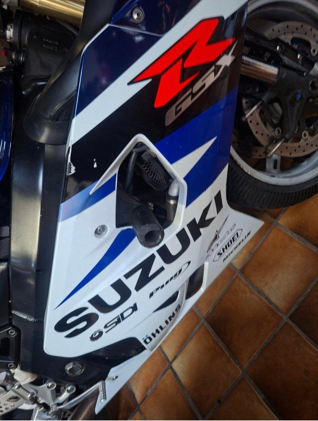Suzuki GSX-R 750 Kuipset Blauw/Wit (2004/2005), Ophalen of Verzenden, Gebruikt