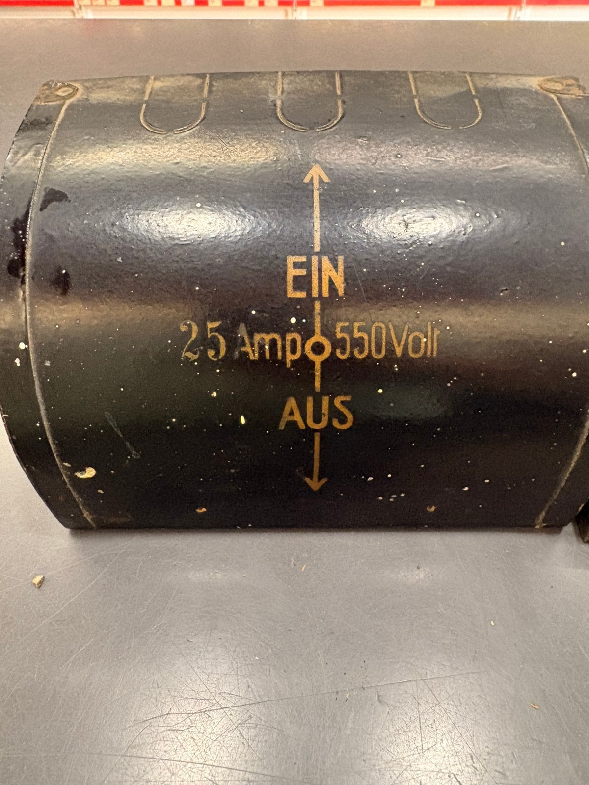 Vintage industriele hoofdschakelaar schakelaar antiek, Doe-het-zelf en Verbouw, Elektra en Kabels, Ophalen of Verzenden, Gebruikt