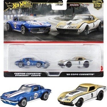 2-Pack Chevrolet Custom Corvette Stingray + Copo Corvette 19, Tschuiten@hotmail.com, Duitsland, Auto, Hotwheels Premium