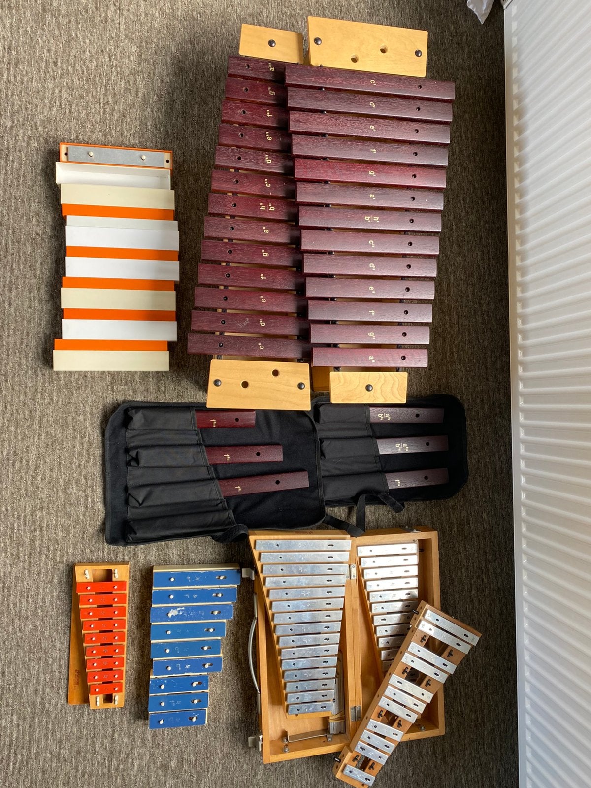 Grote partij muziekinstrumenten, Ophalen of Verzenden, Gebruikt, Melodische percussie