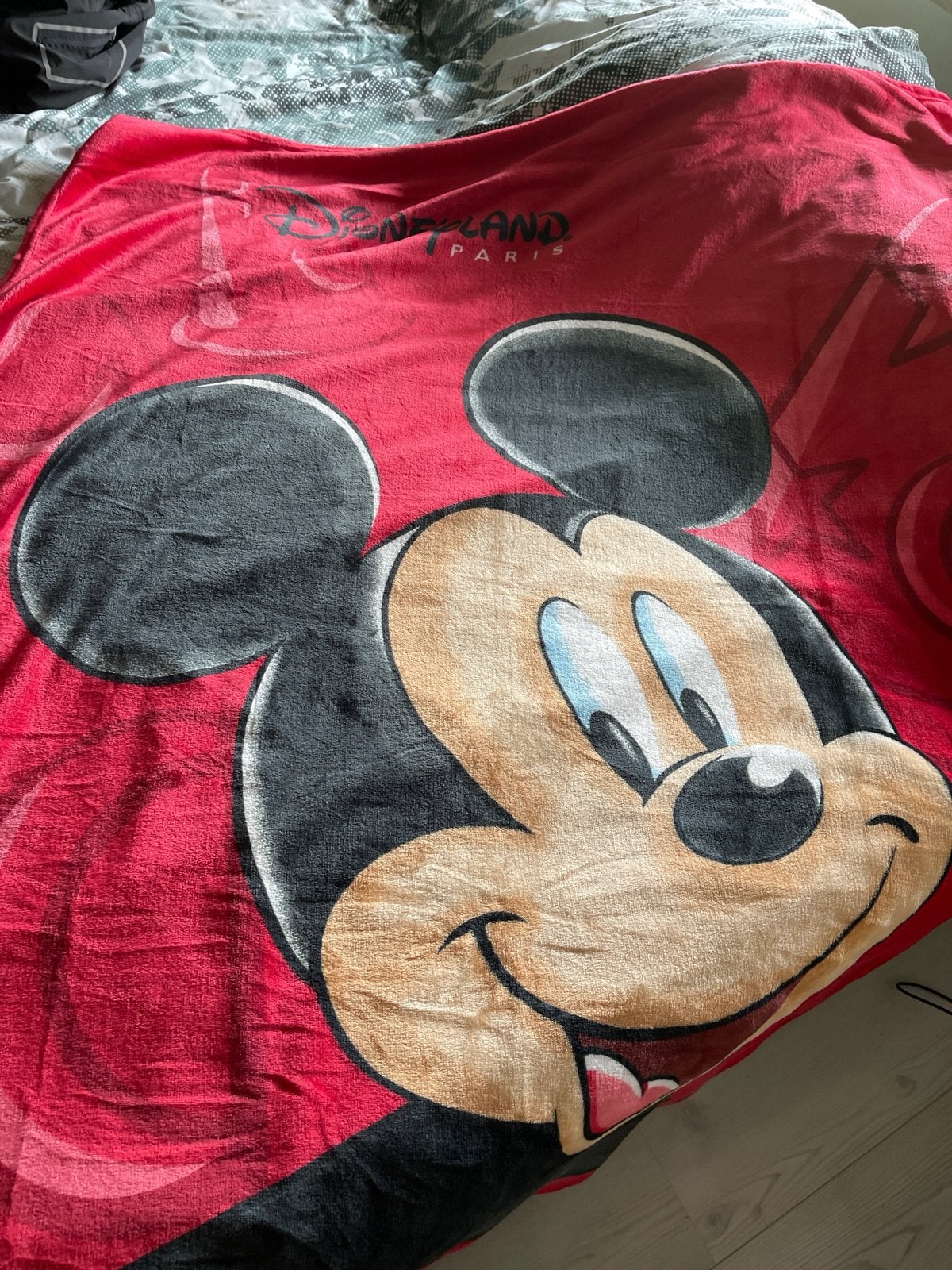 Disneyland Parijs Mickey Mouse fleece deken, Verzamelen, Ophalen of Verzenden, Mickey Mouse, Nieuw, Overige typen