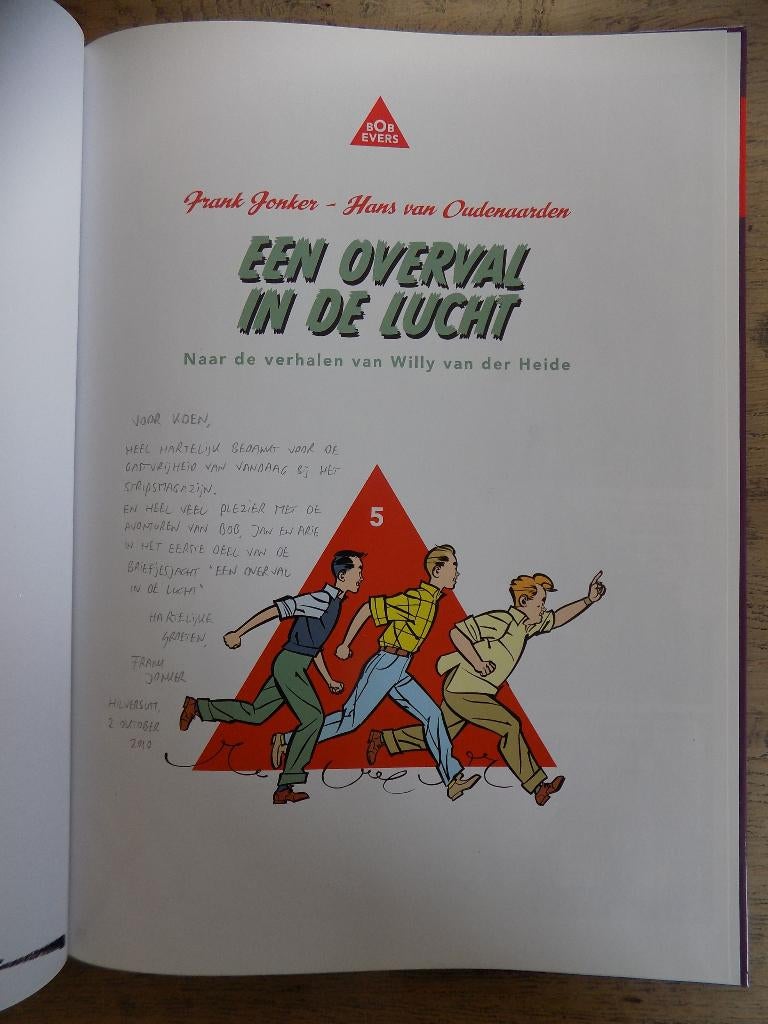 Bob Evers - 05_HC_Een overval in de lucht  [met veel extra], Boeken, Eén stripboek, Ophalen of Verzenden, Nieuw, Hans van Oudenaarden