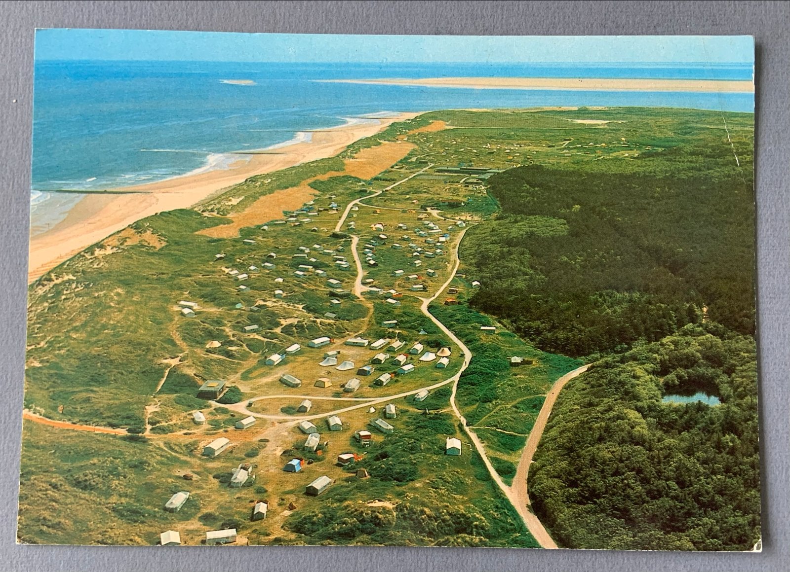 Ansichtkaart Kampeerterrein Stortemelk Vlieland, Verzenden, 1960 tot 1980, Gelopen, Waddeneilanden
