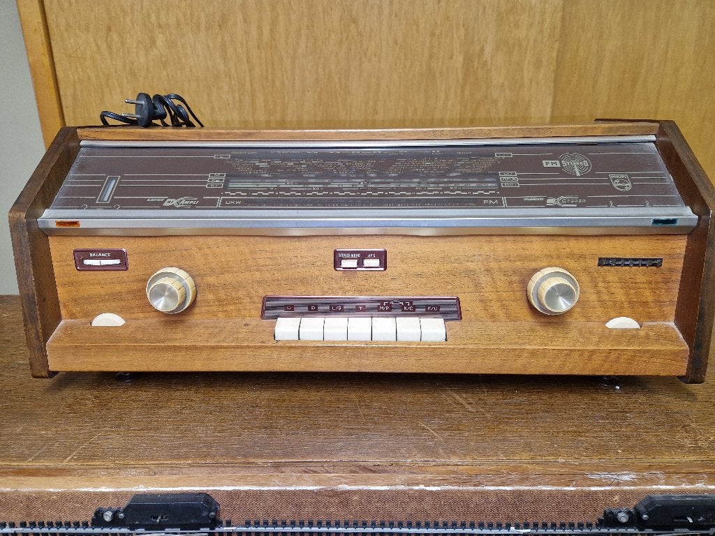 Vintage Buizen Radio Philips B5X34A/54 stereo, Ophalen, Gebruikt, Philips
