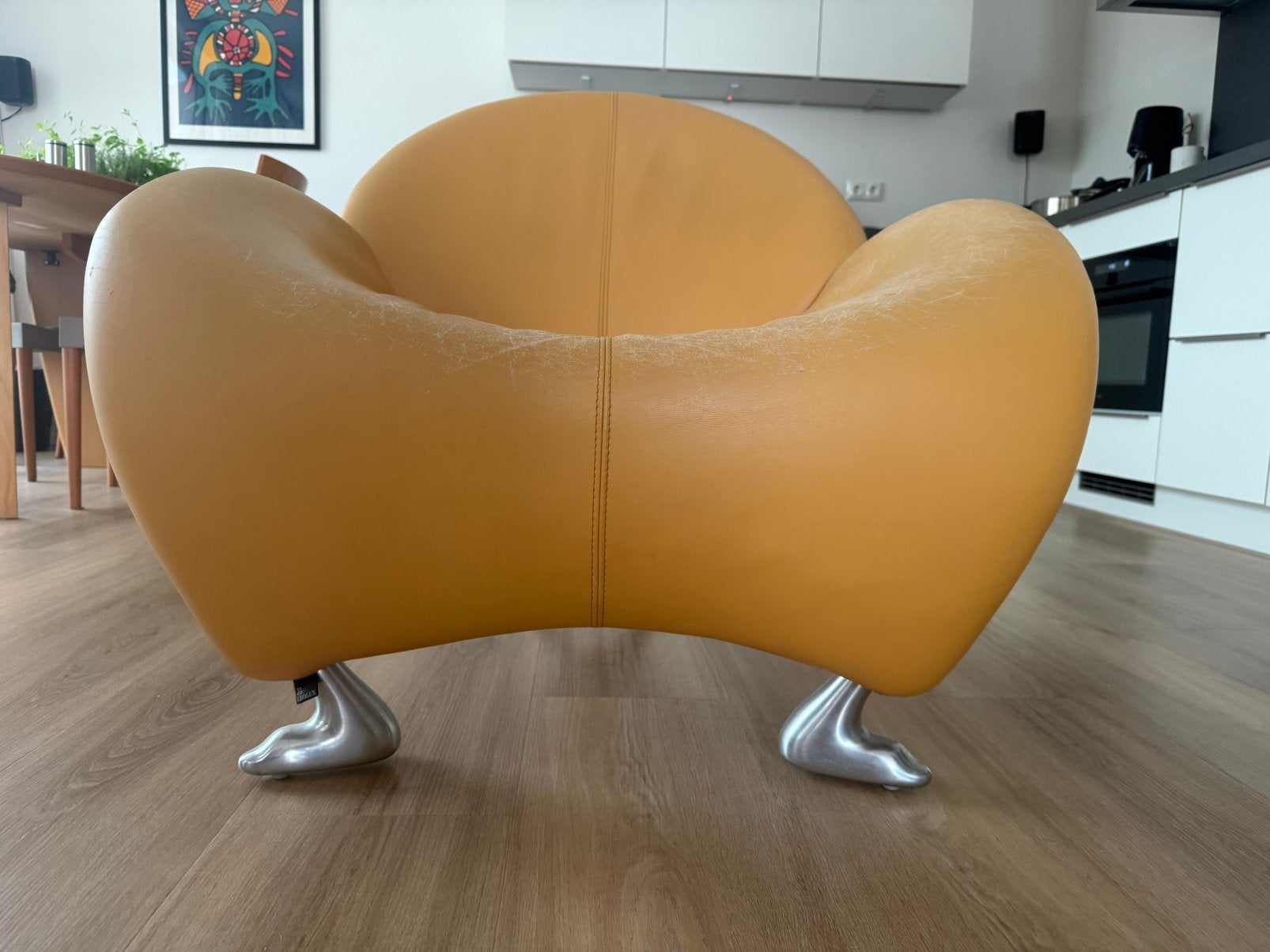 Leolux Papageno, Ophalen, Zo goed als nieuw, 75 tot 100 cm, Leer