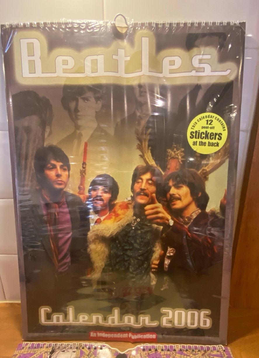 Beatles kalender 2 stuks, Ophalen of Verzenden, Gebruikt, Gebruiksvoorwerp