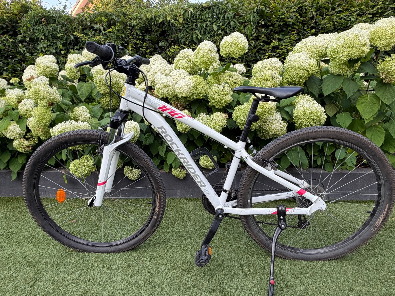Rockrider ST100 Mountainbike, Gebruikt, Hardtail, Velgrem, 49 tot 53 cm