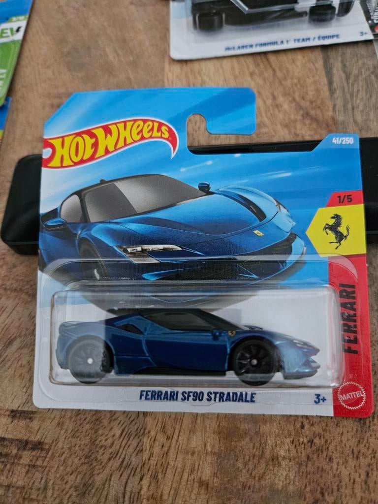 Hotwheels Ferrari SF90 Stradale Blauw nieuw, Ophalen of Verzenden, Nieuw, Auto