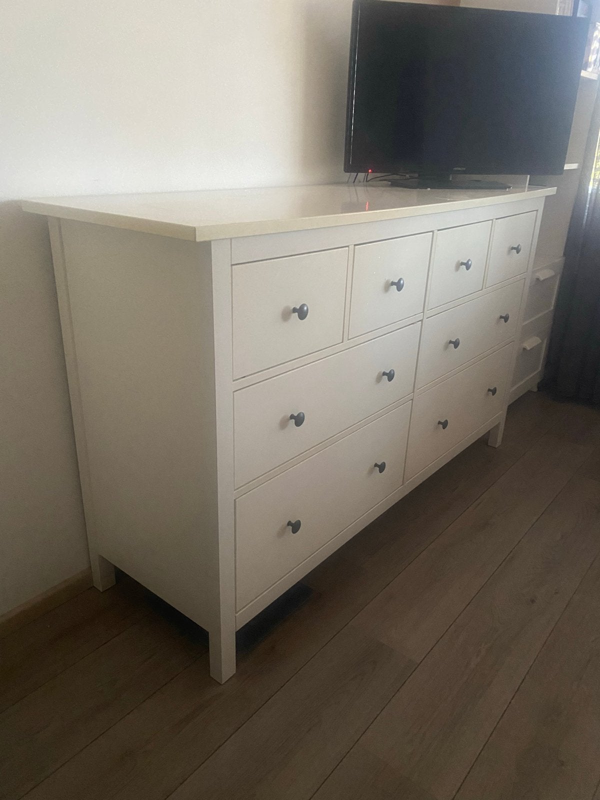 Witte ladekast met 9 lades - hemnes, Ophalen, 5 laden of meer, 100 tot 150 cm, Zo goed als nieuw