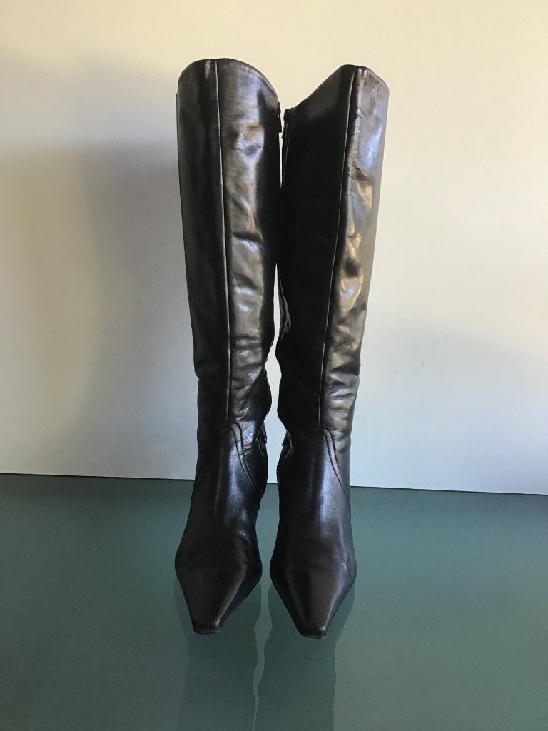 Peter Kaiser 37.5 | leren zwarte laarzen | Gratis verzenden, Kleding | Dames, Peter Kaiser, Hoge laarzen, Verzenden, Zwart