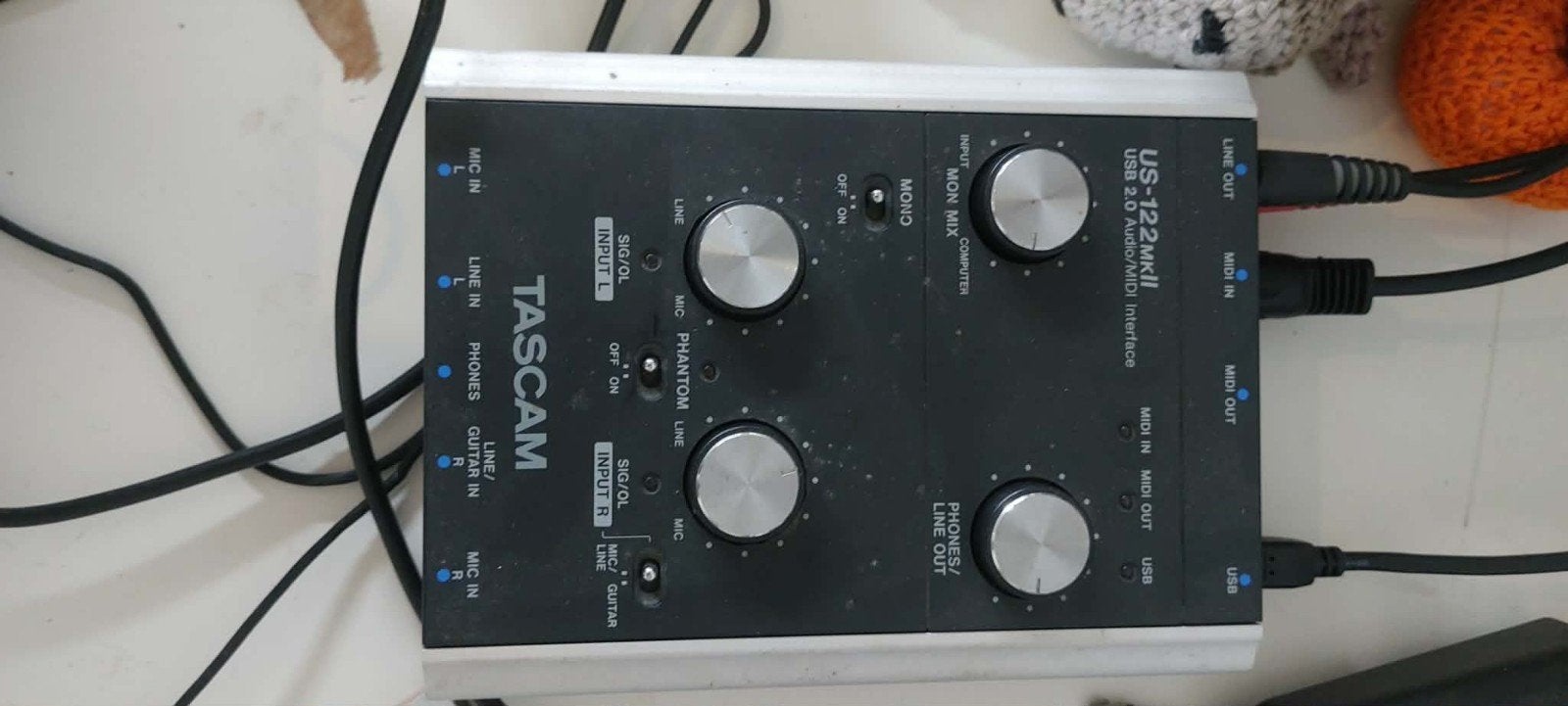 TASCAM US-122MKII USB Audio/MIDI Interface, Ophalen of Verzenden, Gebruikt