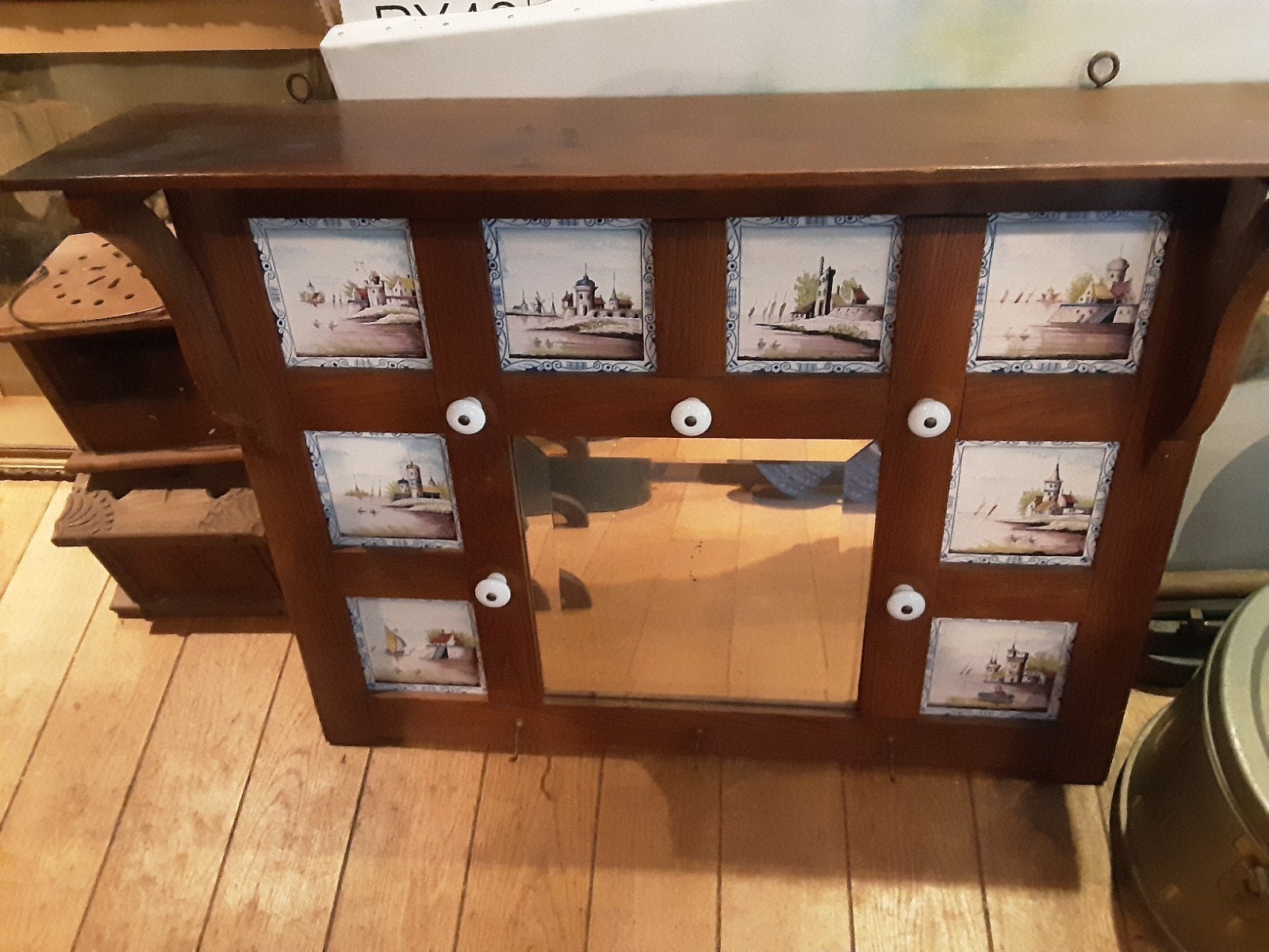 antieke kapstok antieke tegeltjes, Ophalen