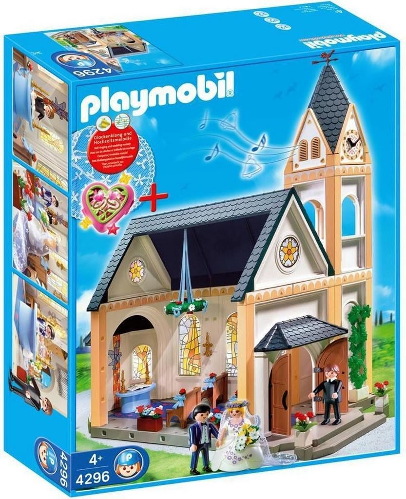 Vintage Playmobil 4296 Kerk / Trouwkapel met extra's, Ophalen of Verzenden, Gebruikt, Complete set