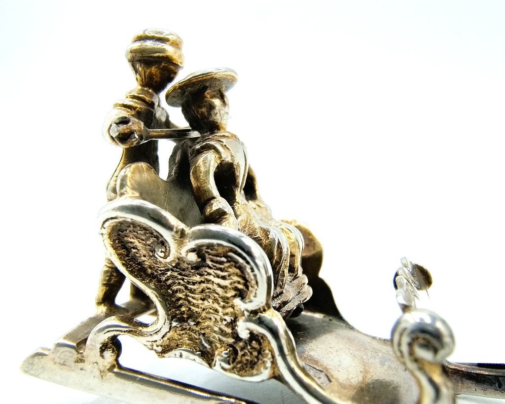 Zilveren miniatuur, J.S. Zwanenburg, Sneek, 1900, Verzenden, Zilver