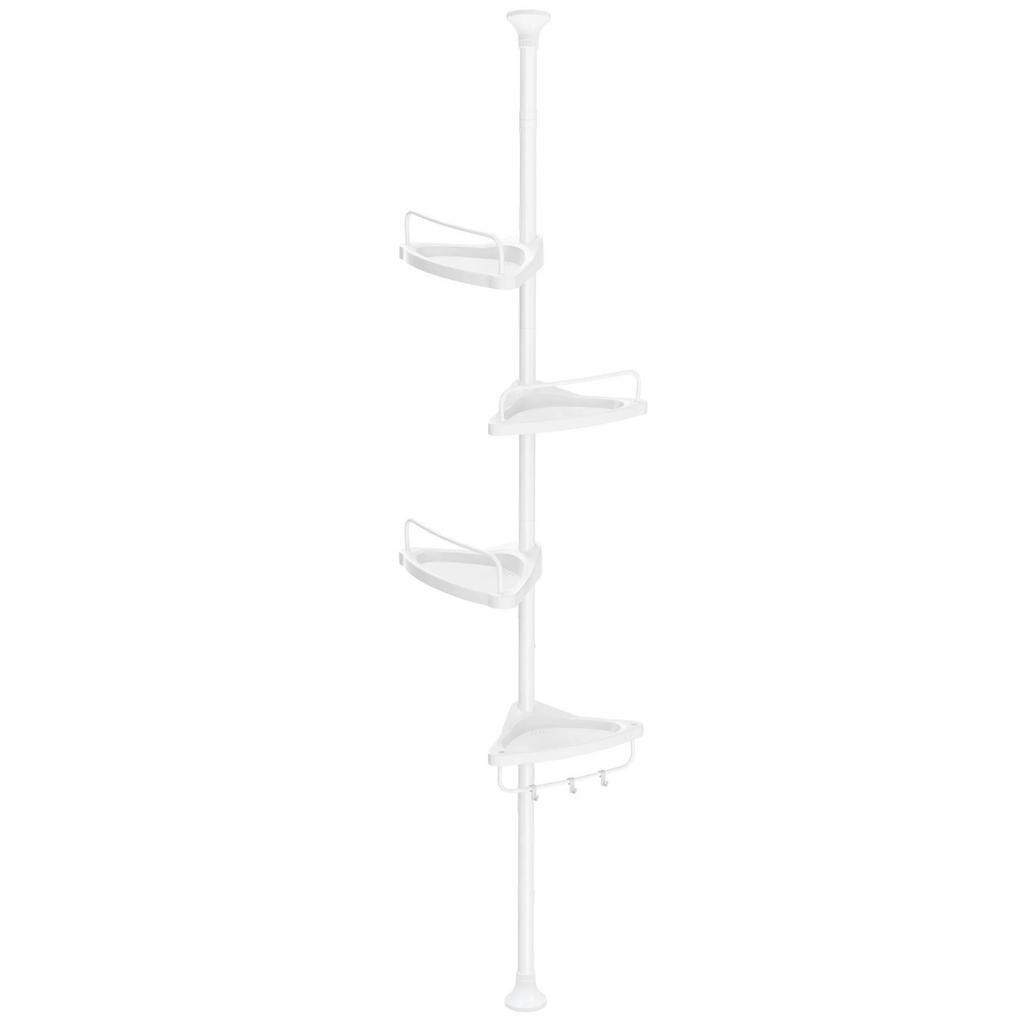 Badplank Doucheplank Hoekplank Badkamer Wit 4laags 85-305cm, Ophalen of Verzenden, Nieuw, Wit, Overige typen