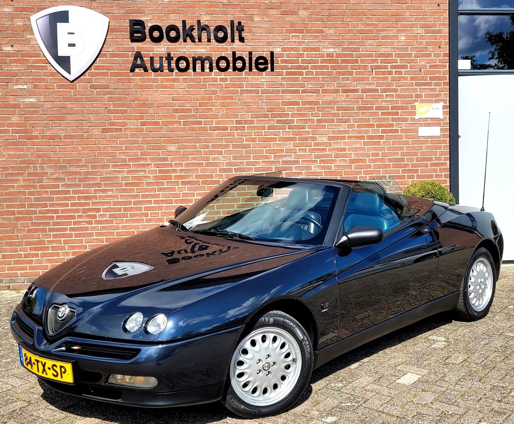 Alfa Romeo Spider 3.0 V6 12V L - Nwe distributie - Glascoati, Gebruikt, Zwart, 192 pk, Cabriolet
