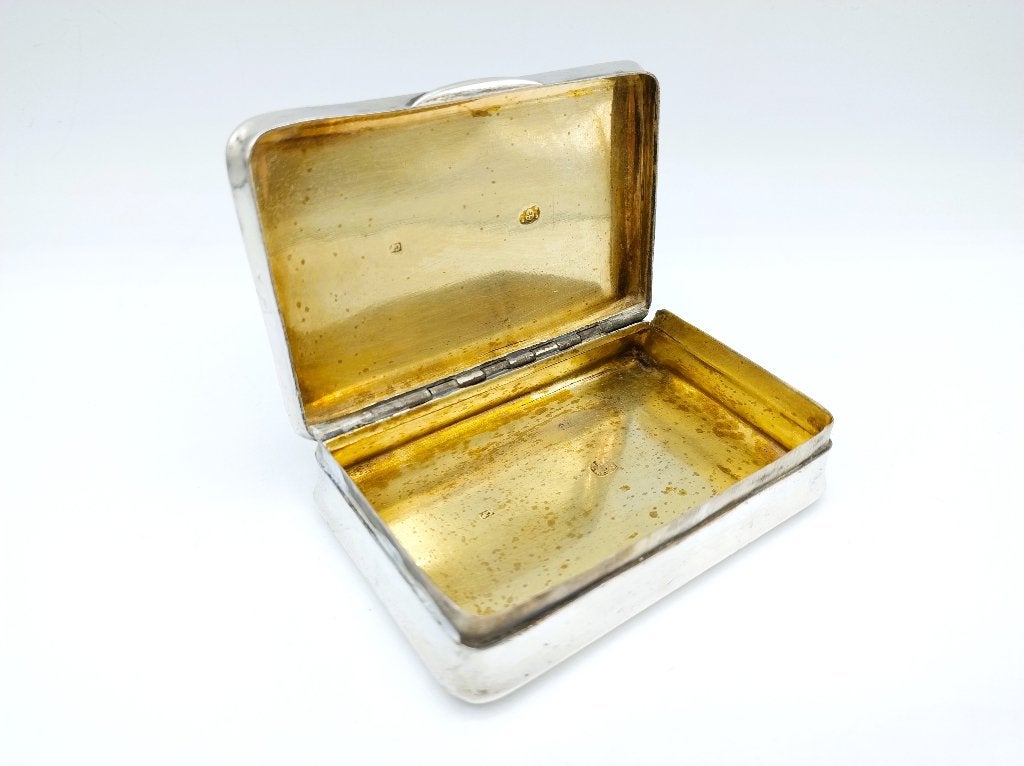 Zilveren snuifdoos, C. Sander, Wenen, 1845, Verzenden, Zilver