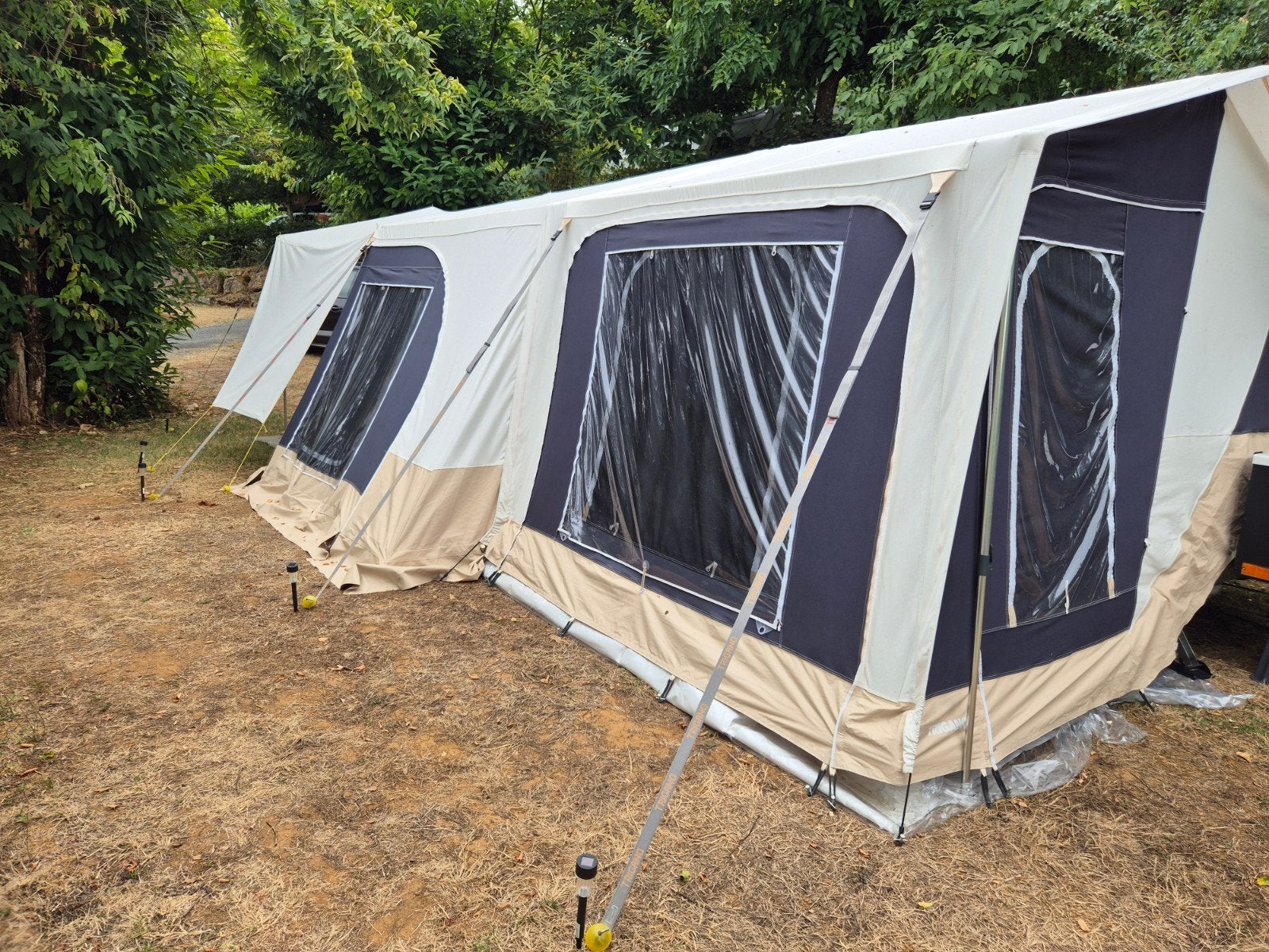 Vouwwagen Trigano Alpha  GL blauw / beige
Trigano  Alpha GL, Ophalen, Trigano, Meerkleurig, Tot en met 2