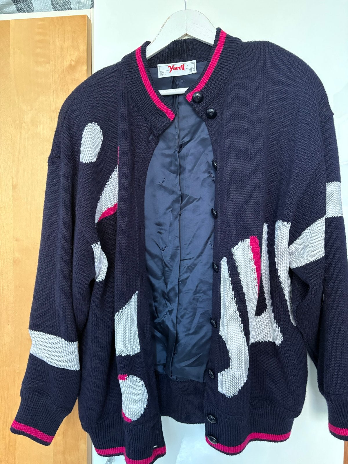Yarell Vintage Bomberjack vest Maat 40, Kleding | Dames, Ophalen of Verzenden, Gedragen, Maat 38/40 (M), Blauw