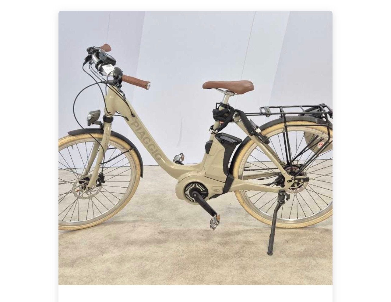 Piaggio elektrische fiets - Accusleutel ontbreekt,key error, Fietsen en Brommers, Elektrische fietsen, Ophalen, Gebruikt, Minder dan 30 km per accu
