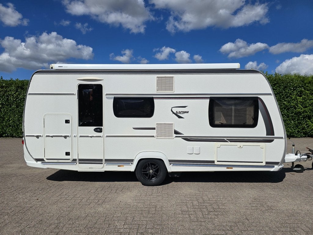 Fendt Saphir 495 SKM Dakluifel Mover Voortent Stapelbed, Caravans en Kamperen, Bedrijf, Treinzit, Fietsenrek, Dwarsbed