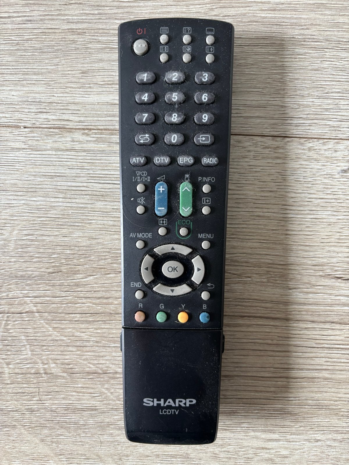Sharp LCDTV Afstandsbediening - Gebruikt, Ophalen of Verzenden, Gebruikt, Origineel, Tv