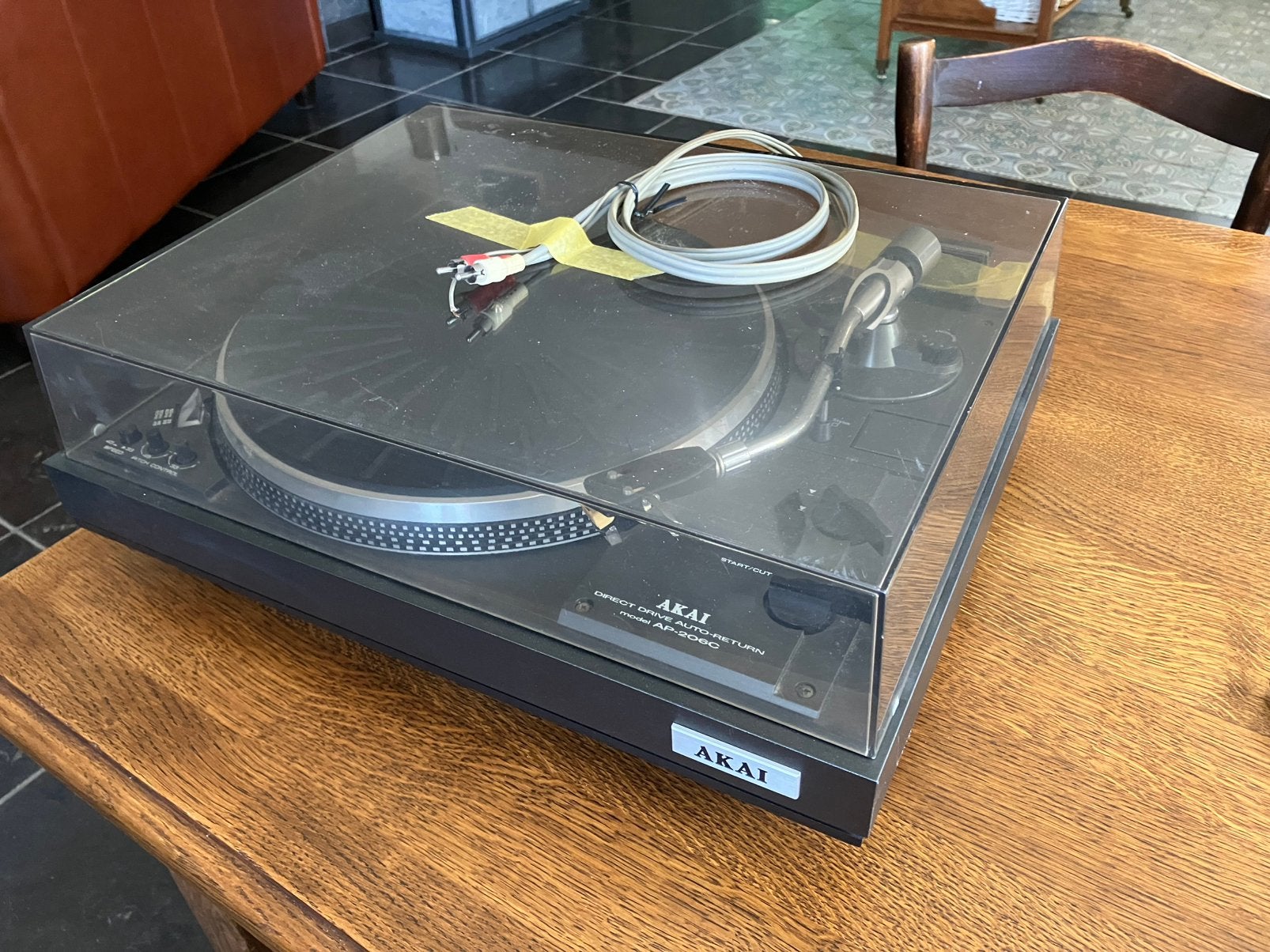 AKAI AP-206C direct drive platenspeler, Audio, Tv en Foto, Platenspelers, Ophalen, Gebruikt, Automatisch, Platenspeler